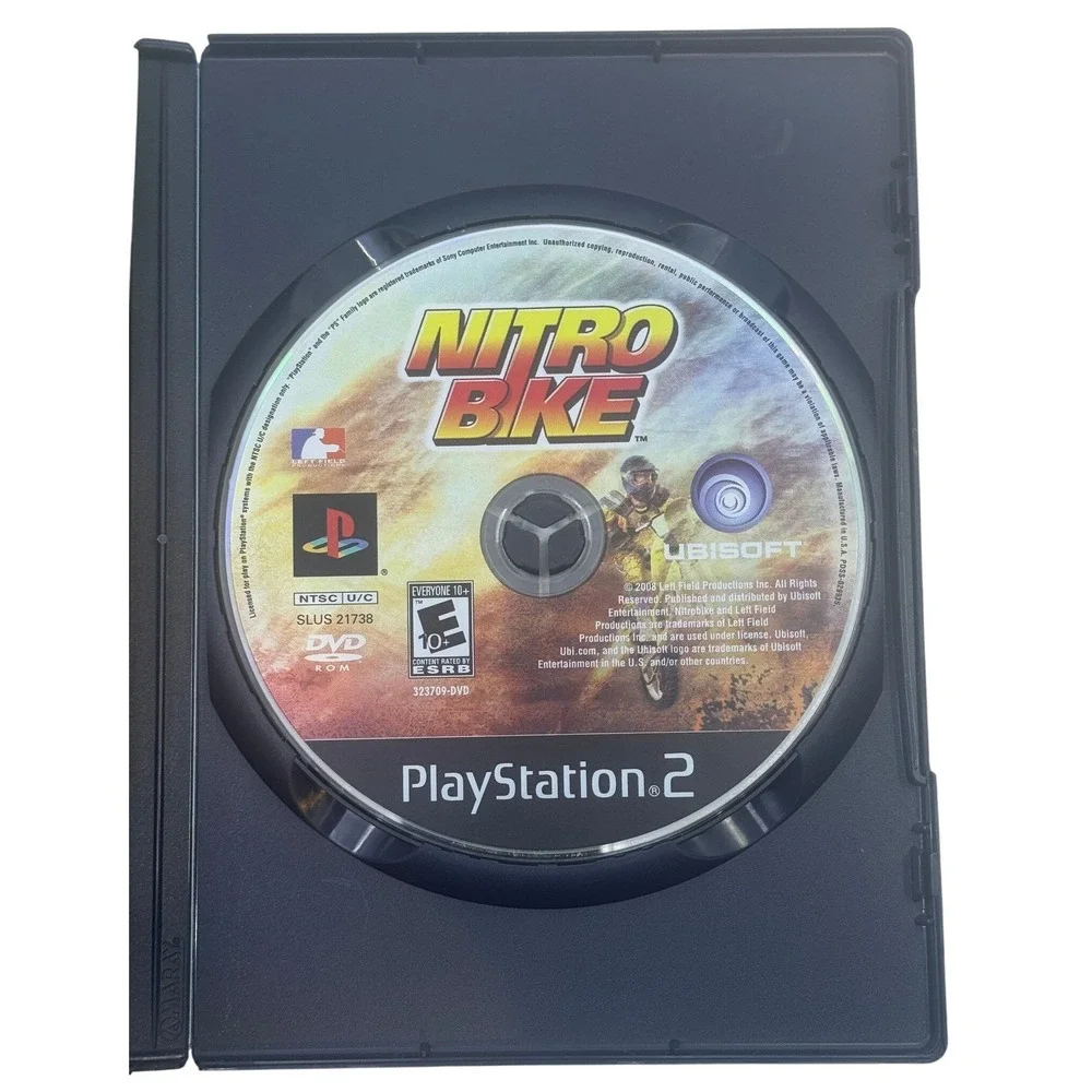 Nitro Bike Sony PlayStation 2 PS2 Ubisoft Motocross Racing Game SLUS 21738 CIB